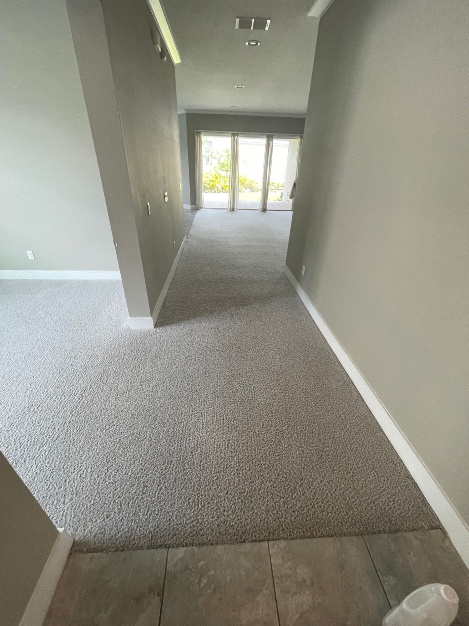 Hallway cleared through to the back of the property